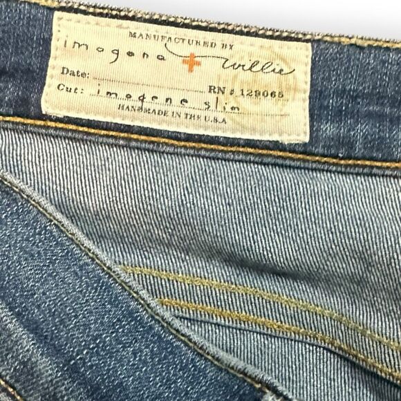 IMOGENE + WILLIE Women’s Light Wash Imogene Slim Skinny Jeans Size 27 — Handmade - Picture 4 of 6